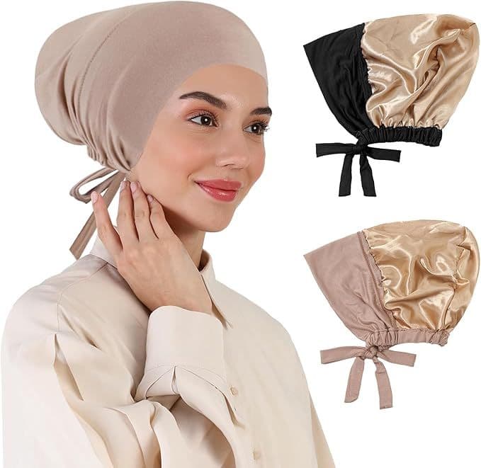 Bonnet sous-hijab en satin